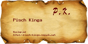 Pisch Kinga névjegykártya